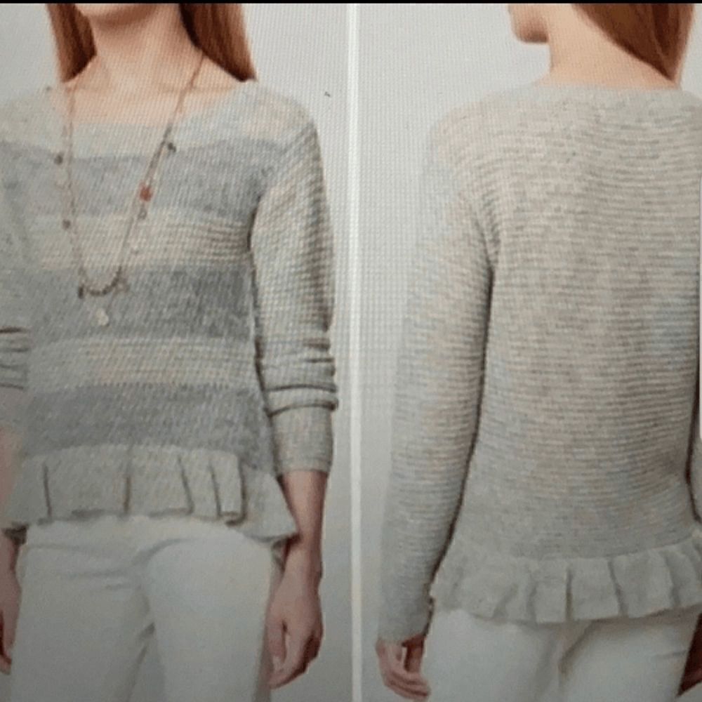 ANTHROPOLOGIE SLEEPING ON SNOW Grey Sweater Small